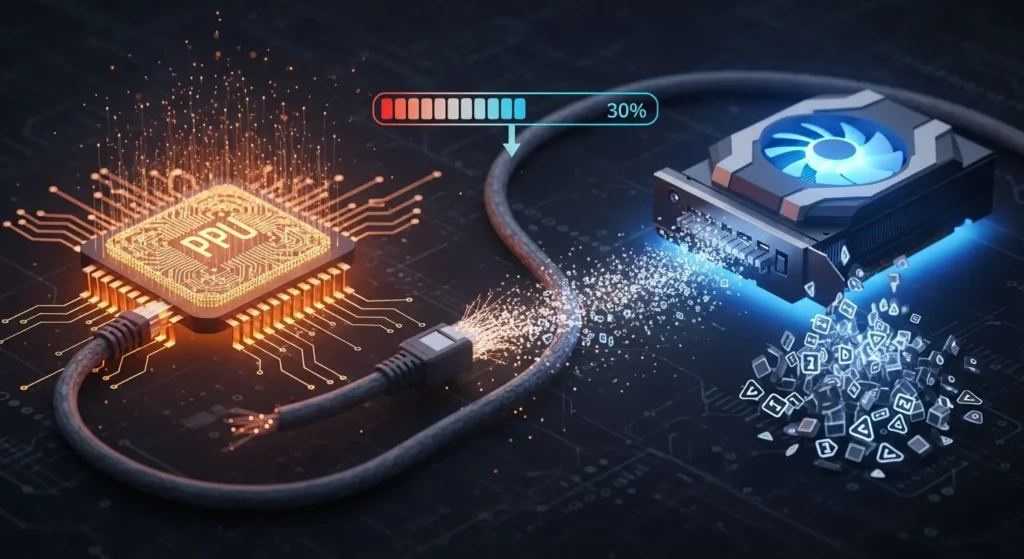 System bottlenecks when CPU and GPU aren’t aligned, showing data flow between components and performance impact.