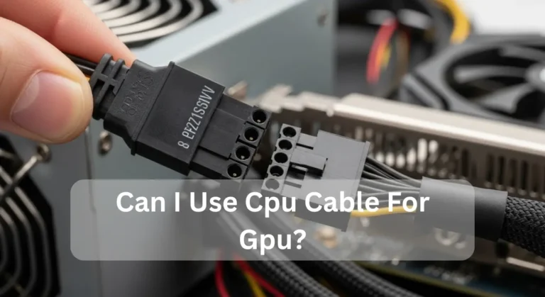 Can I use CPU cable for GPU? Learn the risks and why it's not recommended for optimal GPU performance.