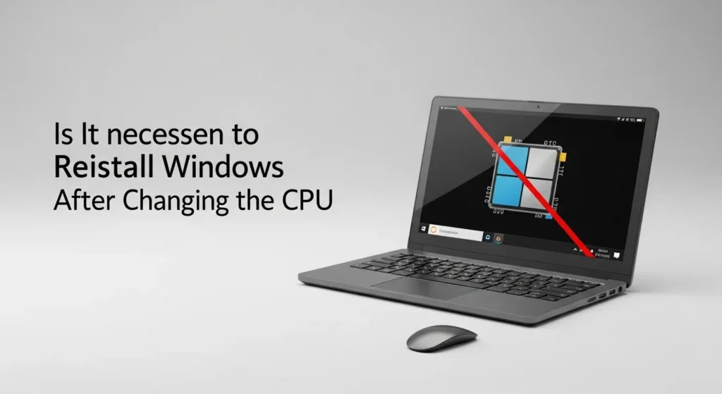 Is it necessary to reinstall Windows after changing the CPU? Learn why reinstalling may or may not be required.