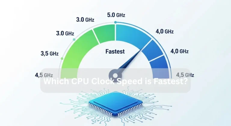 Which CPU Clock Speed is Fastest? Comparison of 3.0 GHz, 3.5 GHz, 4.0 GHz, 4.5 GHz, and 5.0 GHz clock speeds.
