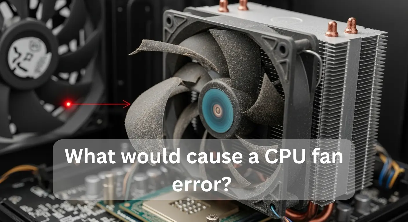Dirty CPU fan causing a hardware error on motherboard – What would cause a CPU fan error?