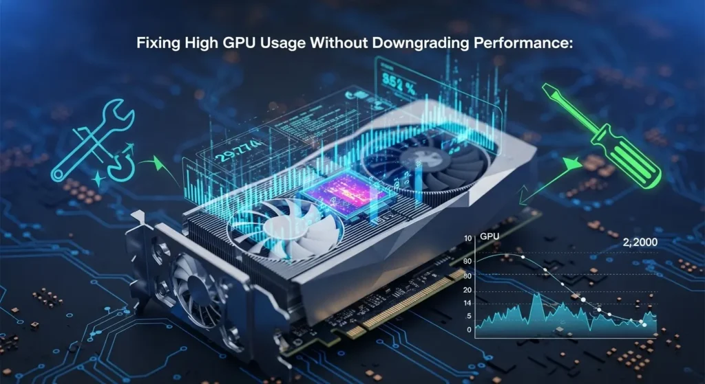 Fixing high GPU usage without downgrading performance using tools, charts, and optimization techniques